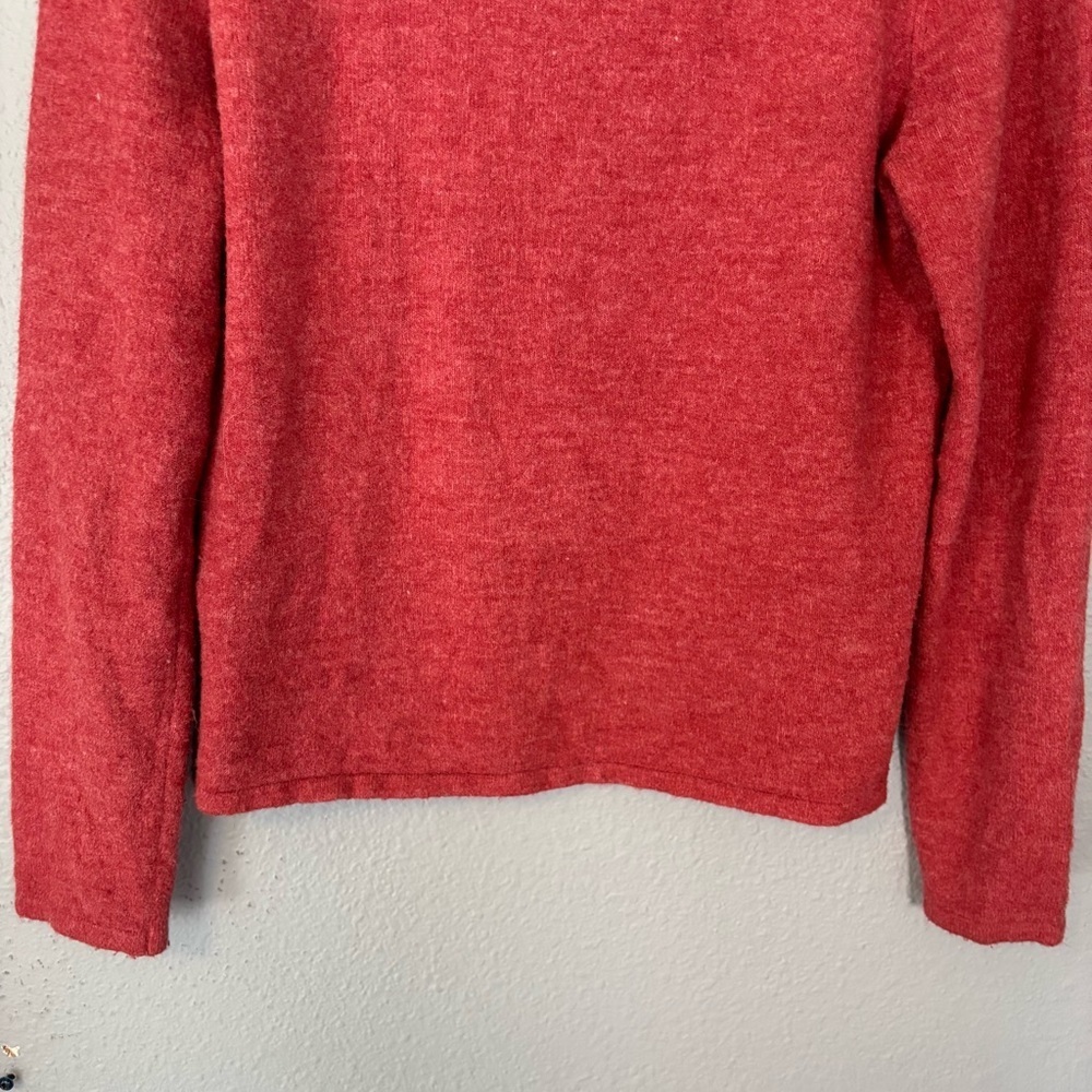 Purnell Women's Wool Blend Red‎ Long Sleeve Crewneck Sweater Small Outdoor Cozy - Picture 10 of 12